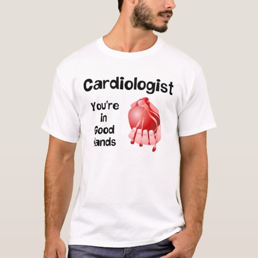 Cardioloog Goede Handen T-shirt (Voorkant)