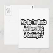 Cardioloog grapje... Twee duimen Briefkaart (Voorkant / Achterkant)