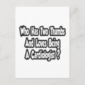 Cardioloog grapje... Twee duimen Briefkaart (Voorkant)