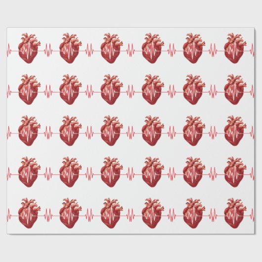 Cardioloog Hart Doctor Cardiologie Echo Design Cadeaupapier (Vlak)