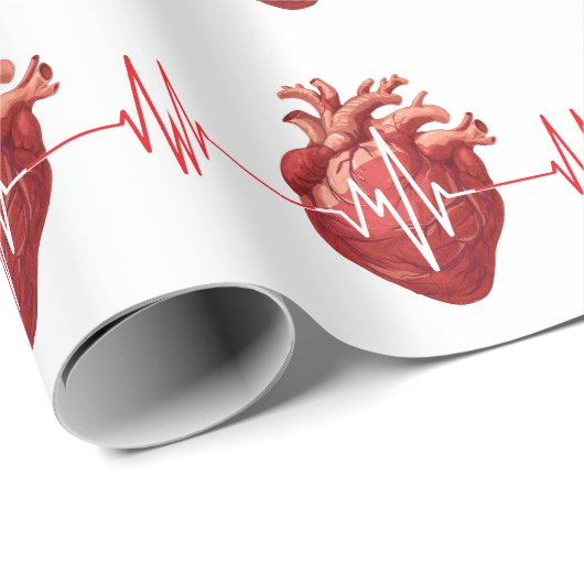 Cardioloog Hart Doctor Cardiologie Echo Design Cadeaupapier (Rol Hoek)