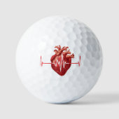 Cardioloog Hart Doctor Cardiologie Echo Design Golfballen (Voorkant)