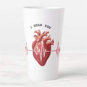 Cardioloog Hart Doctor Cardiologie Echo Design Latte Mok