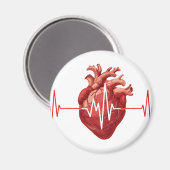 Cardioloog Hart Doctor Cardiologie Echo Design Magneet (Voorkant / Achterkant)