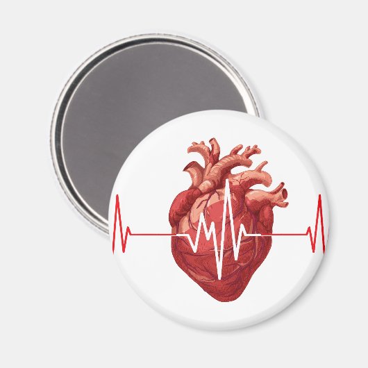 Cardioloog Hart Doctor Cardiologie Echo Design Magneet (Voorkant / Achterkant)