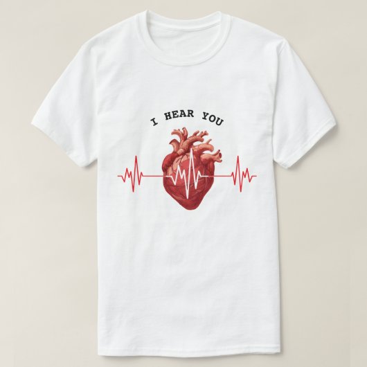 Cardioloog Hart Doctor Cardiologie Echo Design T-shirt (Design voorkant)