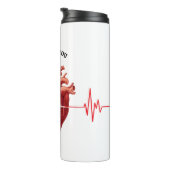 Cardioloog Hart Doctor Cardiologie Echo Design Thermosbeker (Geroteerd rechts)