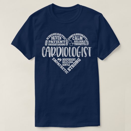 Cardioloog hartarts Arts 4 T-shirt (Design voorkant)