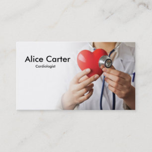 Cardioloog Heart Doctor Clinic First Aid Visitekaartje