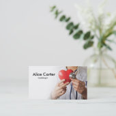 Cardioloog Heart Doctor Clinic First Aid Visitekaartje (Staand voorkant)
