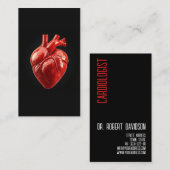 Cardioloog Heart Doctor Modern Bold Visitekaartje (Voorkant / Achterkant)