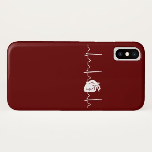 Cardioloog Heartbeat Case-Mate iPhone Case (Achterkant (horizontaal))