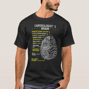 cardioloog hersenarts cardiologie arts hart t-shirt