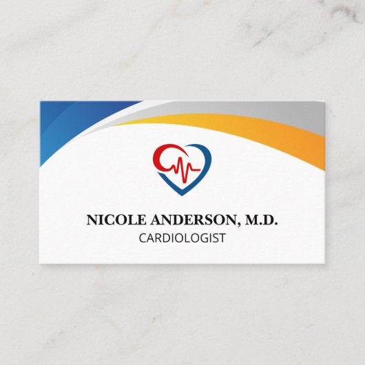Cardioloog Logo | Medisch Visitekaartje (Voorkant)