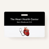 Cardioloog Medical Name Badges Sjabloon (Achterkant)