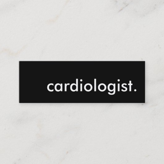 cardioloog. mini visitekaartje (Voorkant)