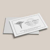 cardioloog | Minimalistisch vervaagd hart symbool Visitekaartje