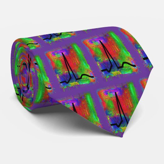 Cardioloog Necktie-QRS Design Stropdas (Opgerold)