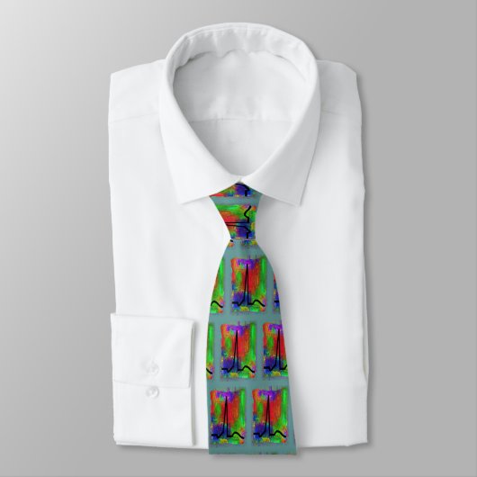 Cardioloog Necktie-QRS Design Stropdas (Gebonden)