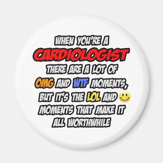 Cardioloog.. OMG WTF LOL Magneet (Voorkant)