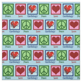 Cardioloog Peace Love Cardiology Stof