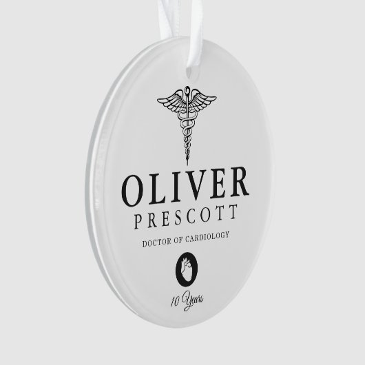 Cardioloog Professional Afstuderen | Pensionering Ornament (voorkant)