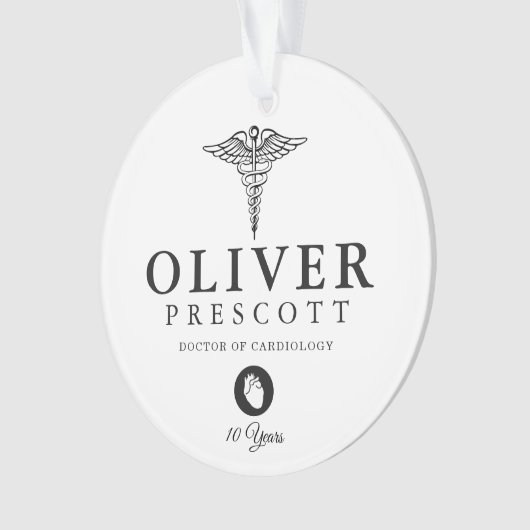 Cardioloog Professional Afstuderen | Pensionering Ornament (voorkant)