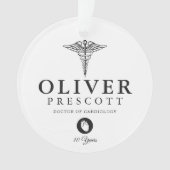Cardioloog Professional Afstuderen | Pensionering Ornament (voorkant)
