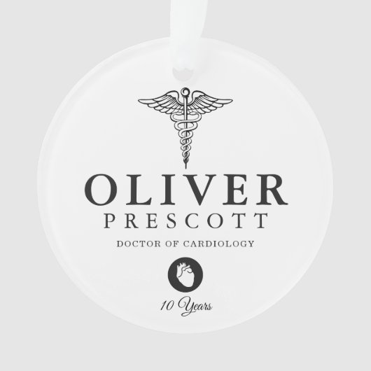 Cardioloog Professional Afstuderen | Pensionering Ornament (voorkant)