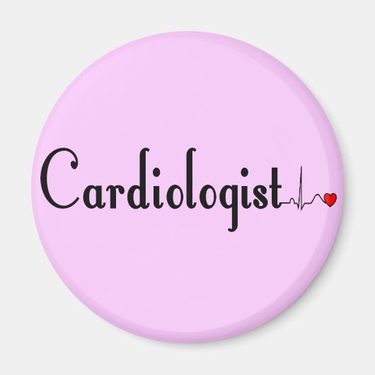 Cardioloog QRS Complex Gifts Magneet (Voorkant)