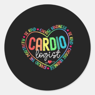 Cardioloog Squad Cardiologie Hij Dokter Verpleegku Ronde Sticker