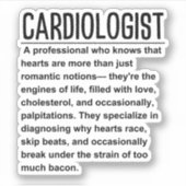 Cardioloog Sticker (Voorkant)