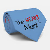 Cardioloog Stropdas "Het Man van het hart" (Opgerold)