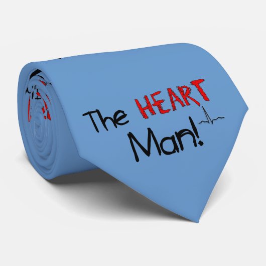 Cardioloog Stropdas "Het Man van het hart" (Opgerold)