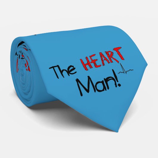 Cardioloog Stropdas "Het Man van het hart" (Opgerold)