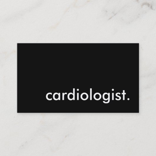 cardioloog. visitekaartje (Voorkant)