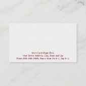 Cardioloog Visitekaartje (Achterkant)