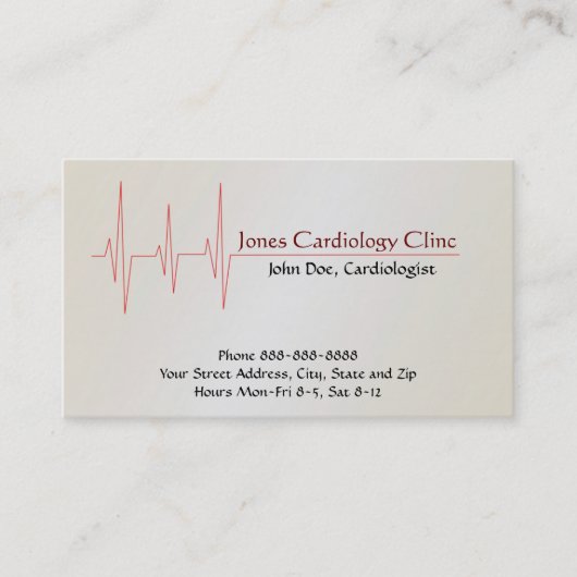 Cardioloog Visitekaartje (Voorkant)