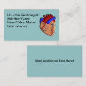 Cardioloog Visitekaartjes Heart Drawing (Voorkant / Achterkant)