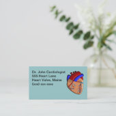 Cardioloog Visitekaartjes Heart Drawing (Staand voorkant)