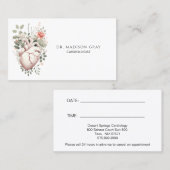 Cardioloog zaken en benoeming visitekaartje (Voorkant / Achterkant)