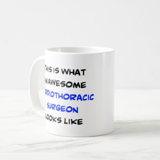 cardiothoracale chirurg, geweldige koffiemok (Voorkant links)