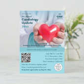 Cardiothoracale medische conferentie kaart (Staand voorkant)