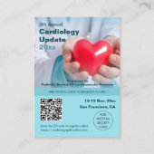 Cardiothoracale medische conferentie visitekaartje (Voorkant)