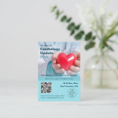Cardiothoracale medische conferentie visitekaartje (Staand voorkant)