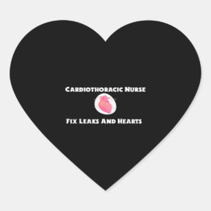 cardiothoracale verpleegster hart sticker