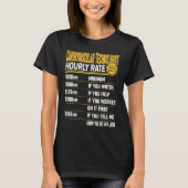 Cardiovascular Technologist Hourly Rate Cath Lab T T-shirt (Voorkant)