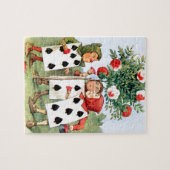 Cardmen schilderen de koningin-Rozen in Wonderland Legpuzzel (Horizontaal)