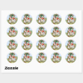 Cardmen Verf de Koningin Rozen in Wonderland Ronde Sticker (Vel)
