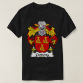 Cardona Coat of Arms Family Crest T-shirt (Design voorkant)